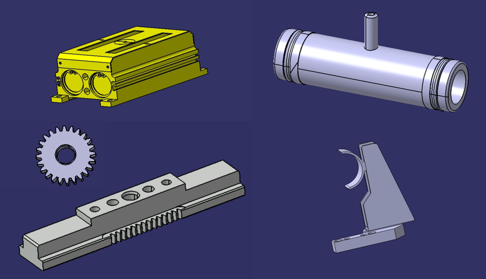 Sous-assemblages conçus sous CATIA V5